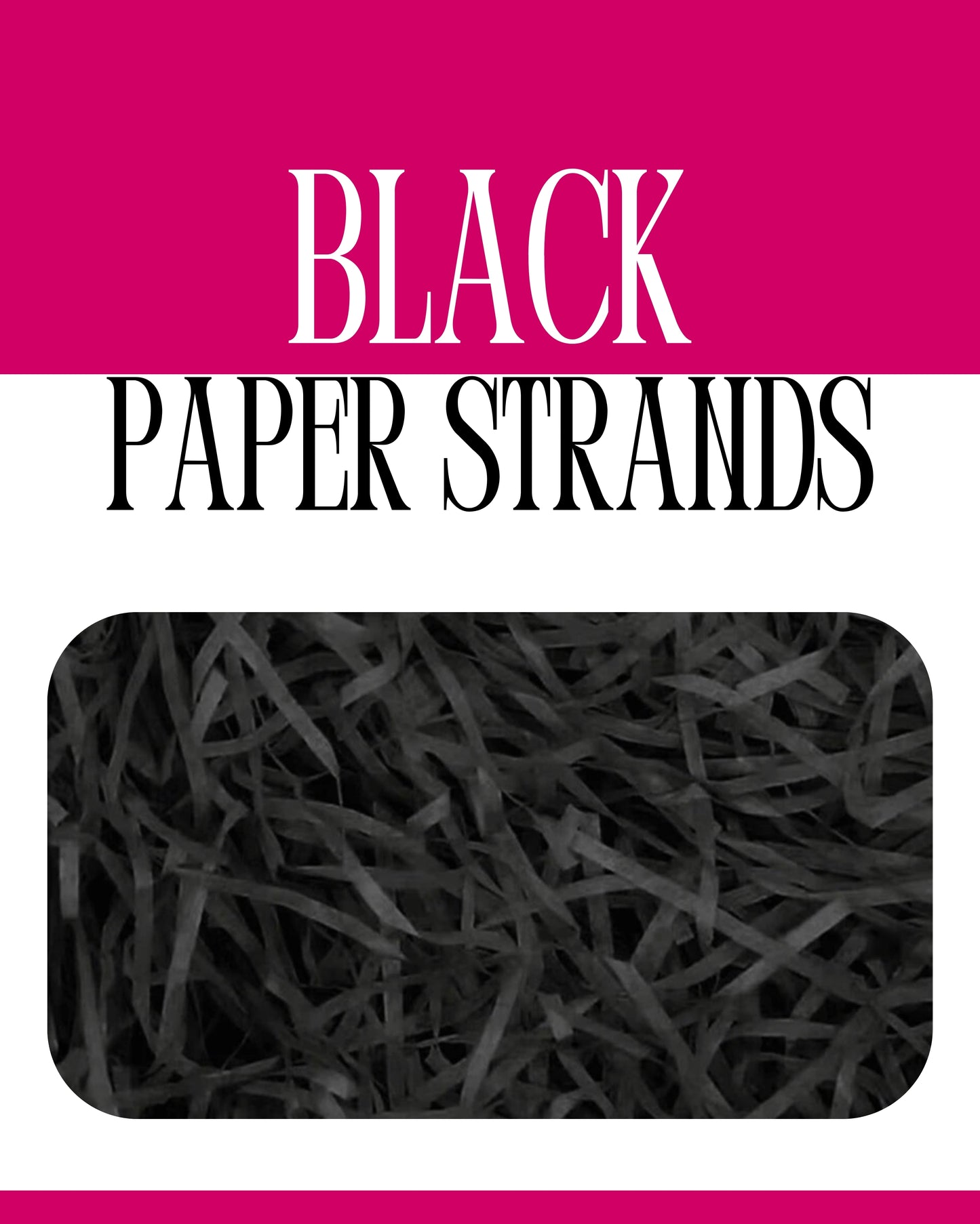 Black Paper Strands (Shredded Paper)20g