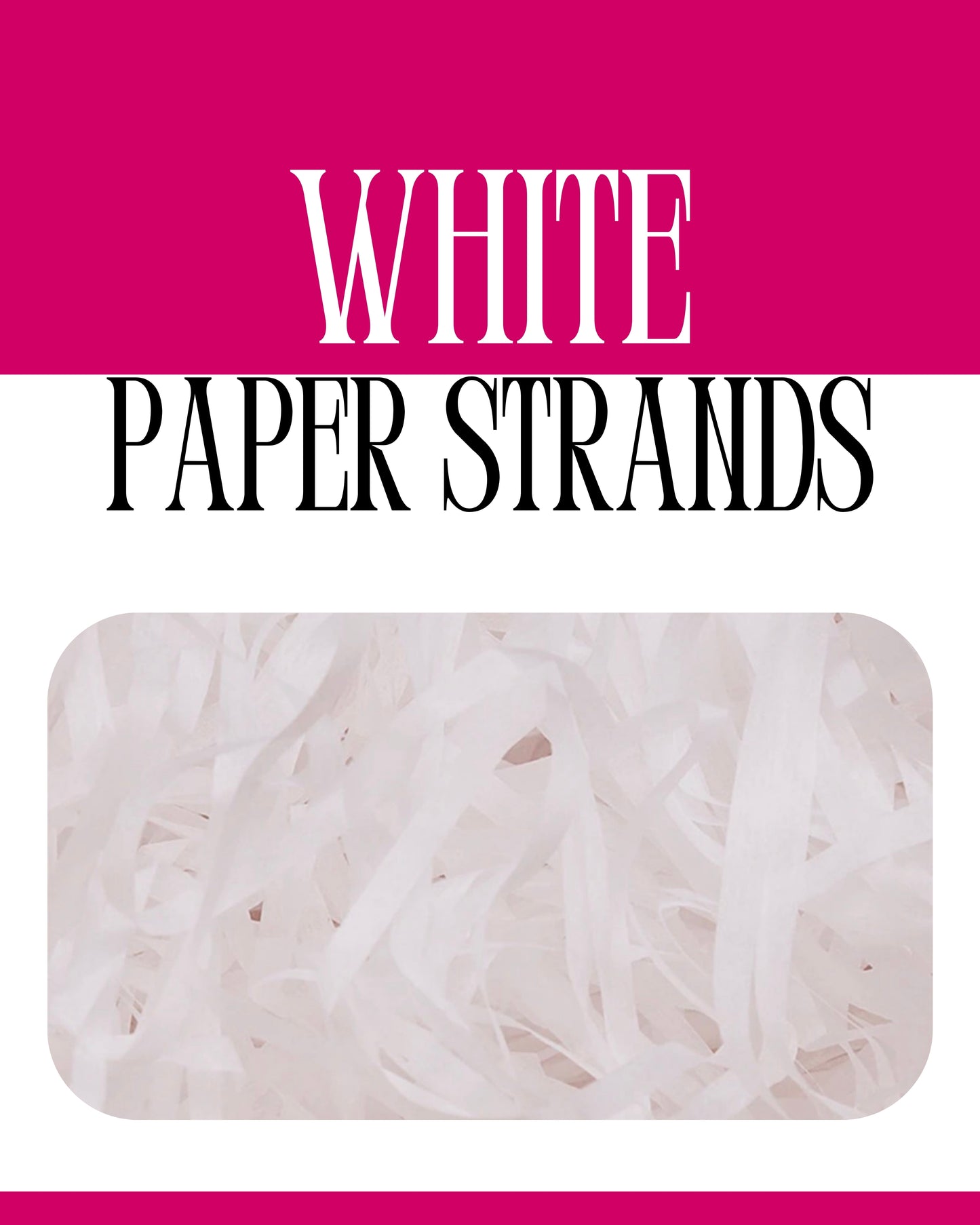 White Paper Strands (Shredded Paper) 20g