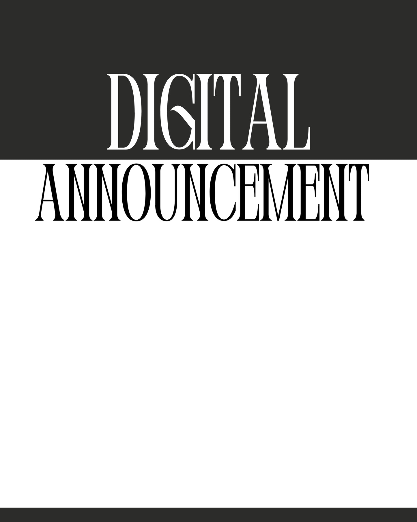 Digital Announcements