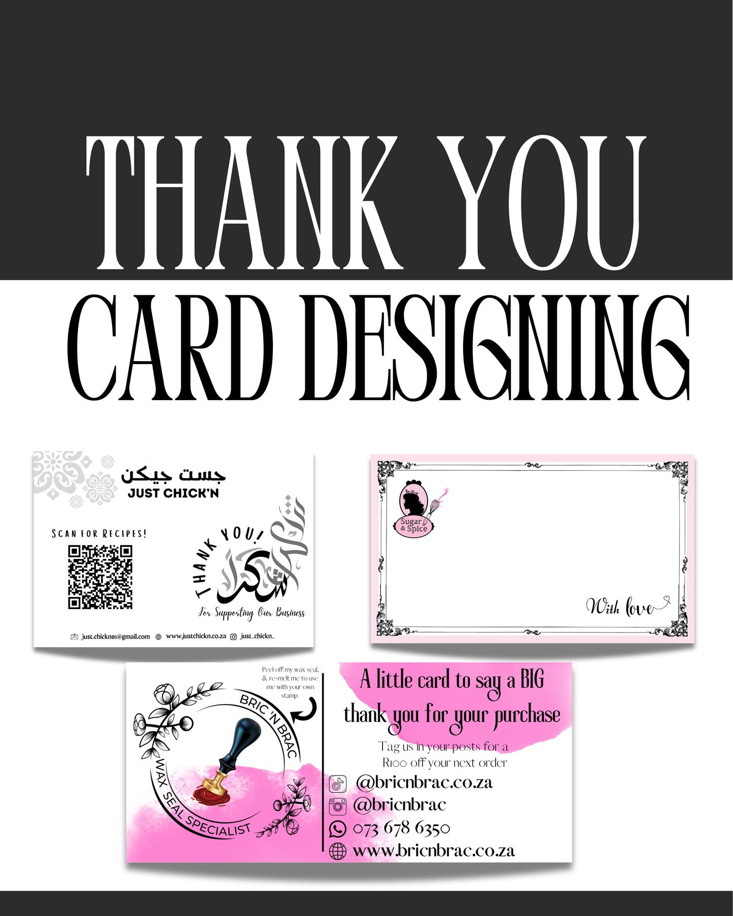 Thank You Card Designing