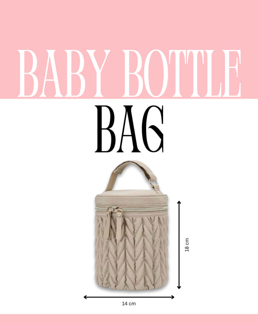 Insulated Baby Bottle Bag (Beige)