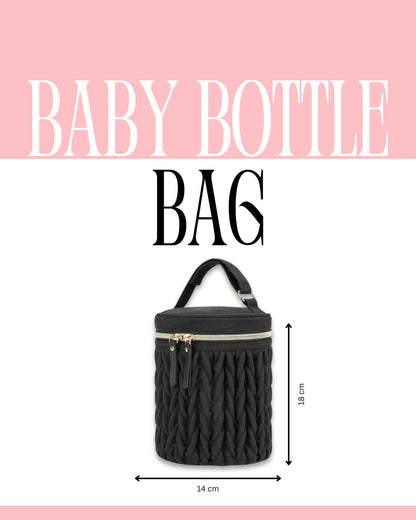 Insulated Baby Bottle Bag (Black)