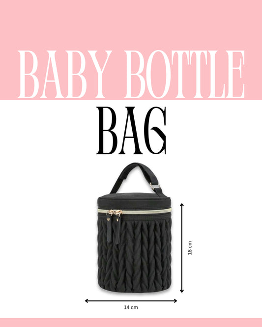 Insulated Baby Bottle Bag (Black)