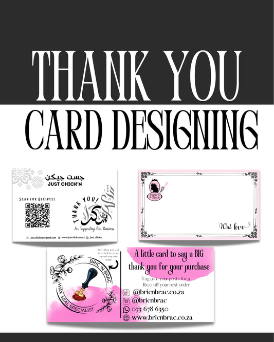 Thank You Card Designing