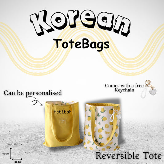 Korean Tote Bag - Lemon